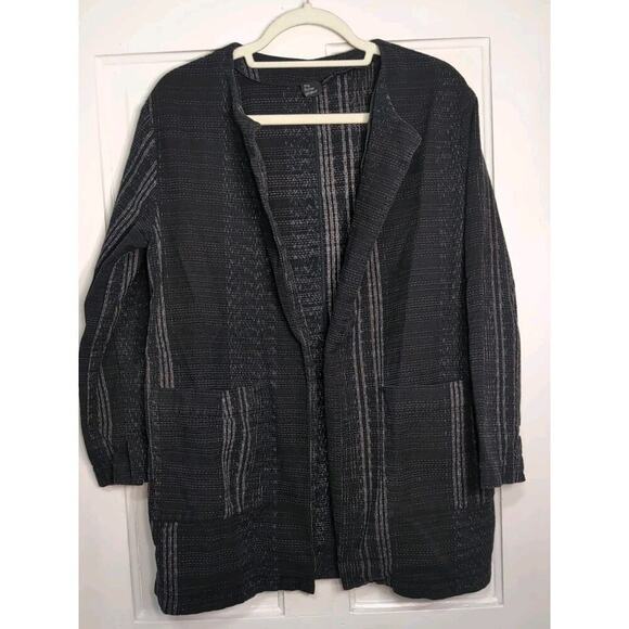 Eileen Fisher Sweaters - Eileen Fisher "Koshi Crossings" Jacket The Fisher Project Open Woman's M (871)
